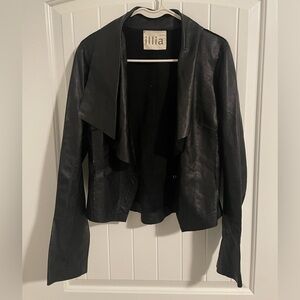 Illia black moto jacket size small